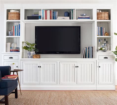 The fluffy, ruched side is made of 85 acrylic, 13 polyester, and 2 spandex, while the reverse is 100 polyester. . Pottery barn aubrey entertainment center dupe